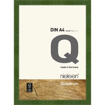 Holzrahmen Quadrum 21x29,7 cm (A4) | Grün | Normalglas (2 mm)