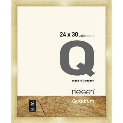 Houten lijst Quadrum 24x30 cm | goud | normaal glas (2 mm)