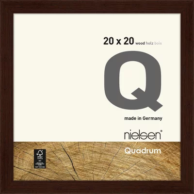 Fotokader Quadrum 20x20 cm | Wengé | normaal glas (2 mm)