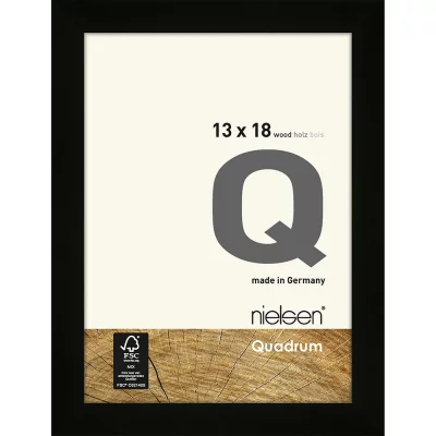 Fotorahmen Quadrum 13x18 cm | Schwarz | Normalglas (2 mm)