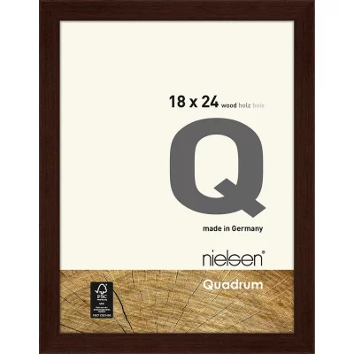 Ramka na zdjęcia Quadrum 18x24 cm | wenge | szkło standardowe (2 mm)