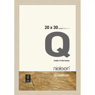 Ramka na zdjęcia Quadrum 20x30 cm | klon | szkło standardowe (2 mm)