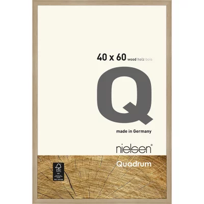 Houten lijst Quadrum 40x60 cm | eik, natuur | normaal glas (2 mm)