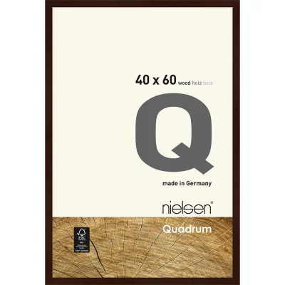 Houten lijst Quadrum 40x60 cm | wengé | normaal glas (2 mm)