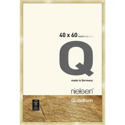 Houten lijst Quadrum 40x60 cm | goud | normaal glas (2 mm)