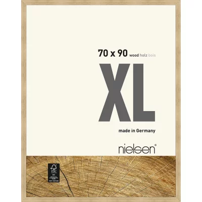 Houten kader Quadrum XL 70x90 cm | eik, natuur | normaal glas (2 mm)