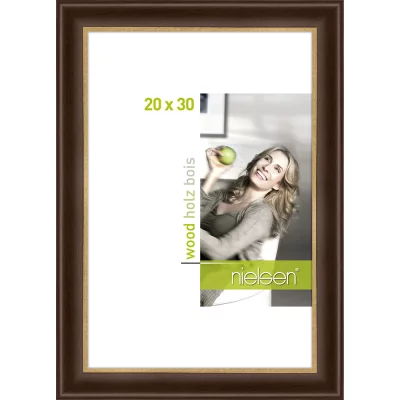 Rama drewniana Derby 20x30 cm | palisander | szkło standardowe (2 mm)