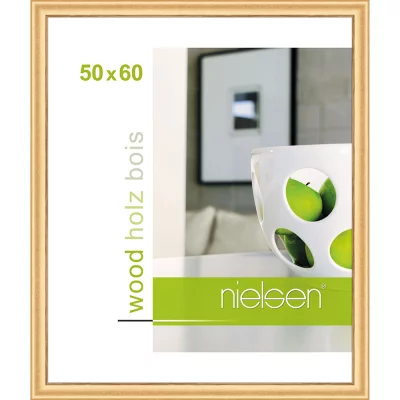 Houten lijst Derby 50x60 cm | goud | normaal glas (2 mm)