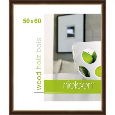 Houten lijst Derby 50x60 cm | palissander | normaal glas (2 mm)