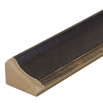 Holzrahmen Opera 50 50x60 cm | Braun-Gold | Normalglas (2 mm)