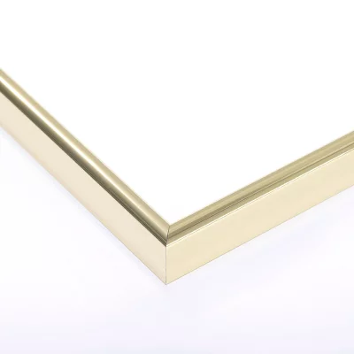 Alurahmen Profil R - Sonderzuschnitt gold | Acrylglas UV 90 (3 mm)