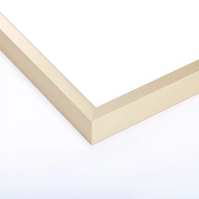Alurahmen Profil K - Sonderzuschnitt hellgold | Normalglas (3 mm)