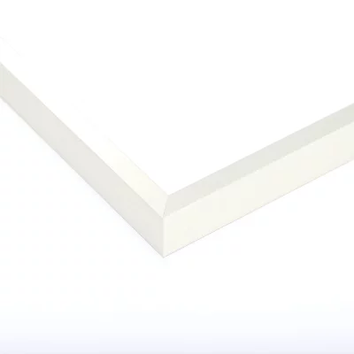 Alurahmen Profil K - Sonderzuschnitt weiß | Normalglas (3 mm)