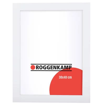 3D kader met afstandshouder van beuk / esdoorn 21x29,7 cm (A4) | beuk, wit | normaal glas (3 mm)