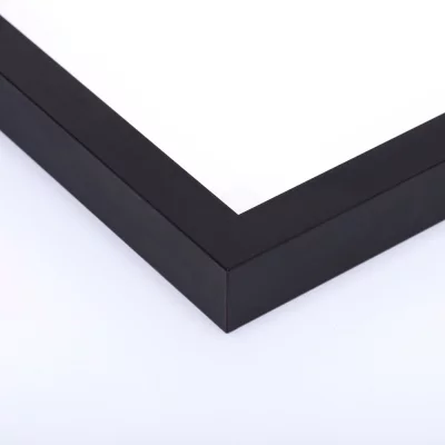 Holzrahmen aus Buche / Ahorn - Sonderzuschnitt Buche schwarz | Normalglas (3 mm)