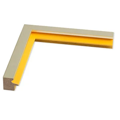 Thumbnail von Holzrahmen Loop Nobile platin, Kehle gelb