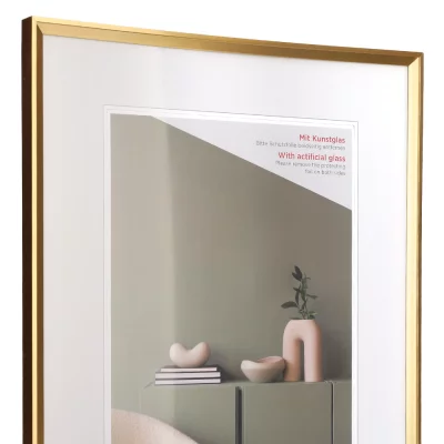 Kunststof kader Desire 10x15 cm | goud | kunstglas (2 mm)