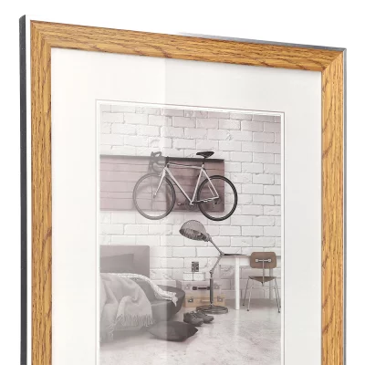 Kunststof kader Bohemian met passe-partout 10x15 cm | beuk | normaal glas (2 mm)