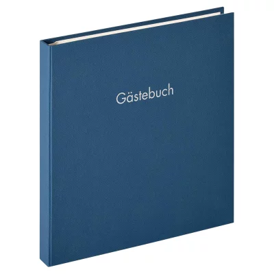 Thumbnail von G&auml;stebuch Fun mit 50 Seiten, 25x26 cm blau