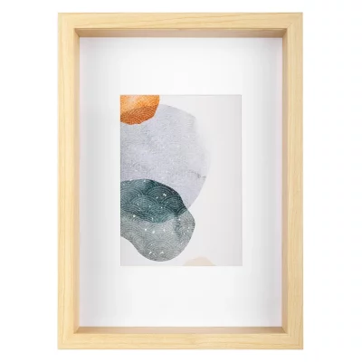 Thumbnail von 3D-Bilderrahmen Shape (MDF) mit Passepartout Birke 21x29,7 cm (12x17 cm)