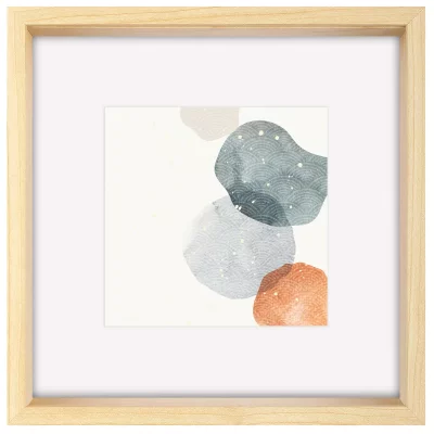 Thumbnail von 3D-Bilderrahmen Shape (MDF) mit Passepartout Birke 50x50 cm (30x30 cm)