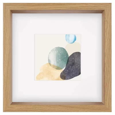 Thumbnail von 3D-Bilderrahmen Shape (MDF) mit Passepartout Eiche 25x25 cm (12x12 cm)