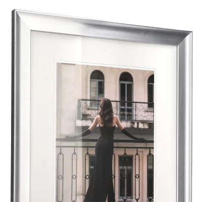 Kunststof kader Venice 13x18 cm | zilver | normaal glas (2 mm)