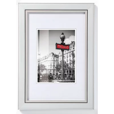Kunststof kader Metro 10x15 cm | zilver | normaal glas (2 mm)