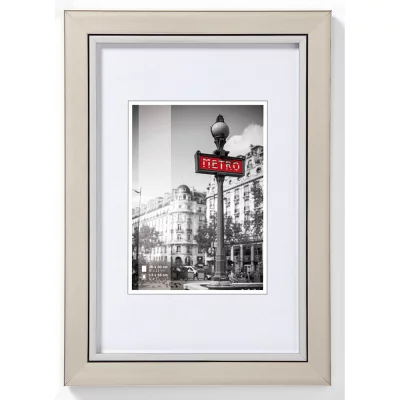 Kunststof kader Metro 10x15 cm | staal | normaal glas (2 mm)