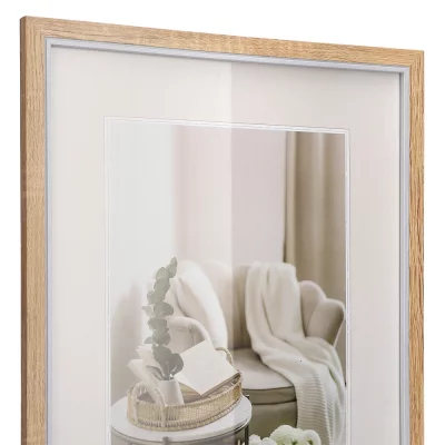 Houten kader Hygge (MDF) 10x15 cm | eik | normaal glas (2 mm)