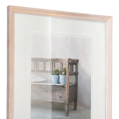 Houten kader Bench 10x15 cm | bruin | normaal glas (2 mm)