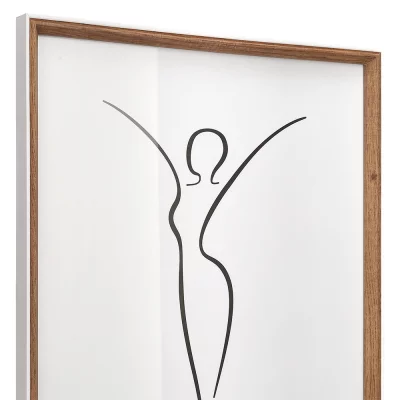 Houten kader Silhouette (MDF) 10x15 cm | natuur | normaal glas (2 mm)
