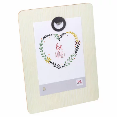 Fotokader Aimant 10x15 cm | wit | normaal glas (2 mm)