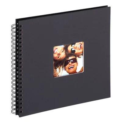 Spiraal fotoboek Fun - 50 pagina's, 30x30 cm 30x30 cm | zwart