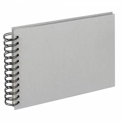 Spiraal fotoboek Cloth - 40 pagina's, 23x17 cm 23x17 cm | grijs