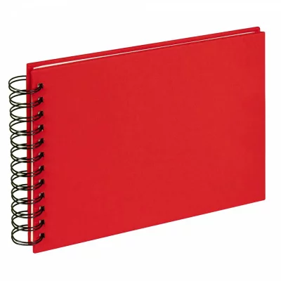 Spiraal fotoboek Cloth - 40 pagina's, 23x17 cm 23x17 cm | rood