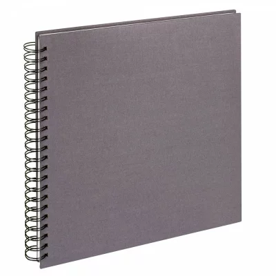 Spiraal fotoboek Cloth - 50 pagina's, 30x30 cm 30x30 cm | antraciet