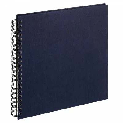 Spiraal fotoboek Cloth - 50 pagina's, 30x30 cm 30x30 cm | donkerblauw