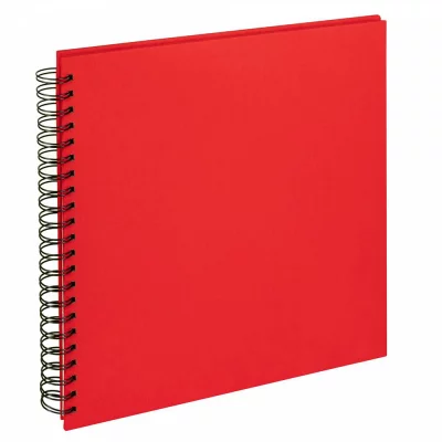 Spiraal fotoboek Cloth - 50 pagina's, 30x30 cm 30x30 cm | rood