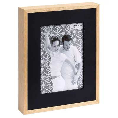 Fotokader Double 13x18 cm | zwart | normaal glas (2 mm)