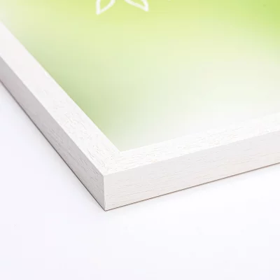 Holzrahmen Profil 102 35x50 cm | Weiß lasiert | Normalglas