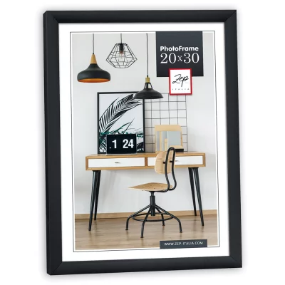 Kunststof kader Louis 10x15 cm | zwart | normaal glas (2 mm)
