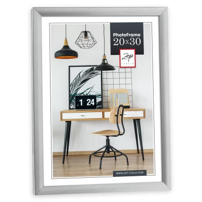 Kunststof kader Louis 10x15 cm | zilver | normaal glas (2 mm)