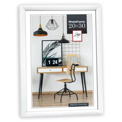 Kunststof kader Louis 10x15 cm | wit | normaal glas (2 mm)