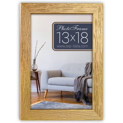 Houten kader Lienz 20x30 cm | goud | normaal glas (2 mm)