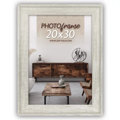 Kunststof kader Torino 10x15 cm | wit | normaal glas (2 mm)
