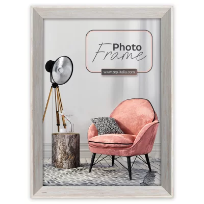 Kunststof kader Dora 10x15 cm | wit | normaal glas (2 mm)