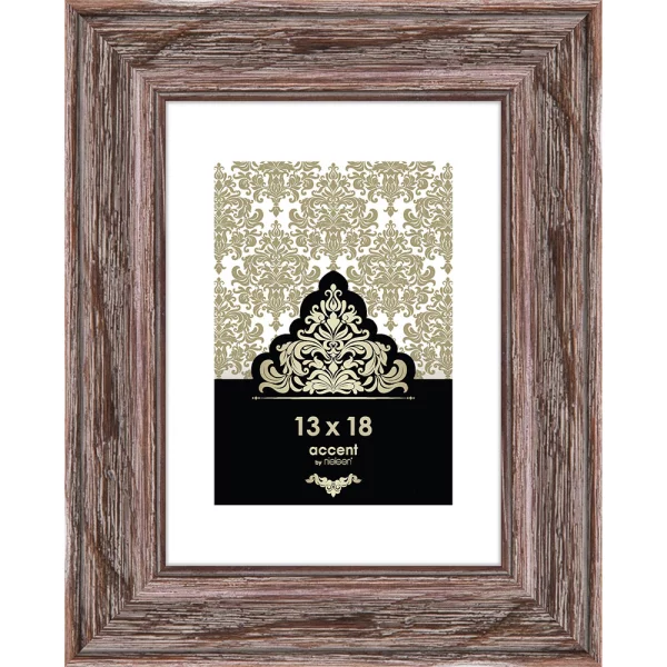 Cadre en bois Vintage 13x18 cm | brun | verre standard (2 mm)