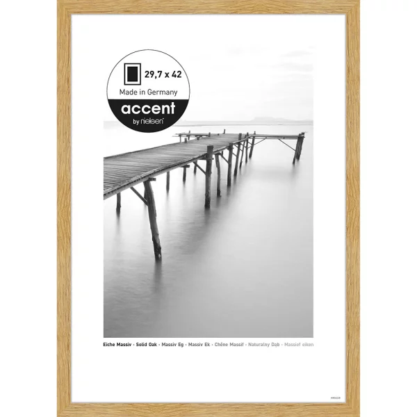 Cadre en chêne Scandic 29,7x42 cm (A3) | chêne | verre standard (2 mm)