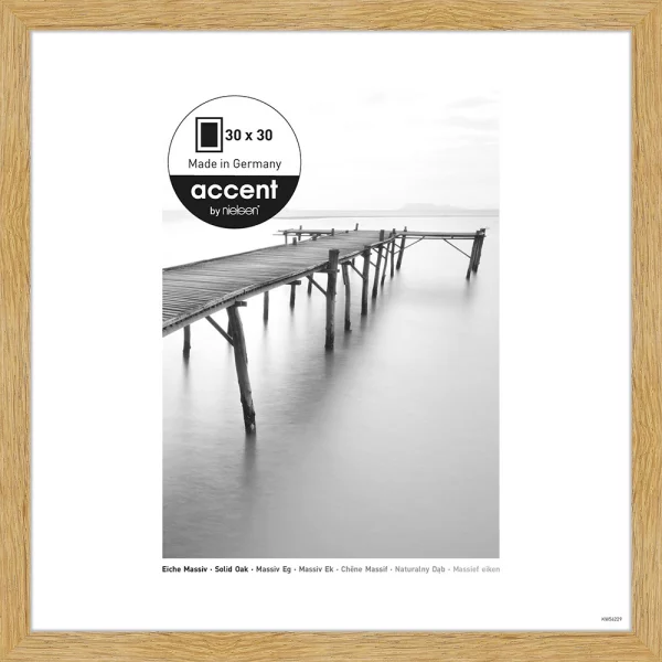 Cadre en chêne Scandic 30x30 cm | chêne | verre standard (2 mm)